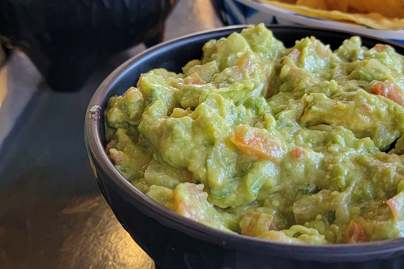 Close Up of Guacamole in a Bowl